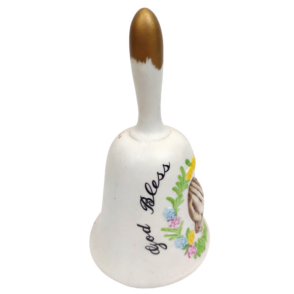 Vintage Collector's Ceramic Bell Brinn's in Pittsburgh "God Bless Our Home" EUC - Picture 4 of 6